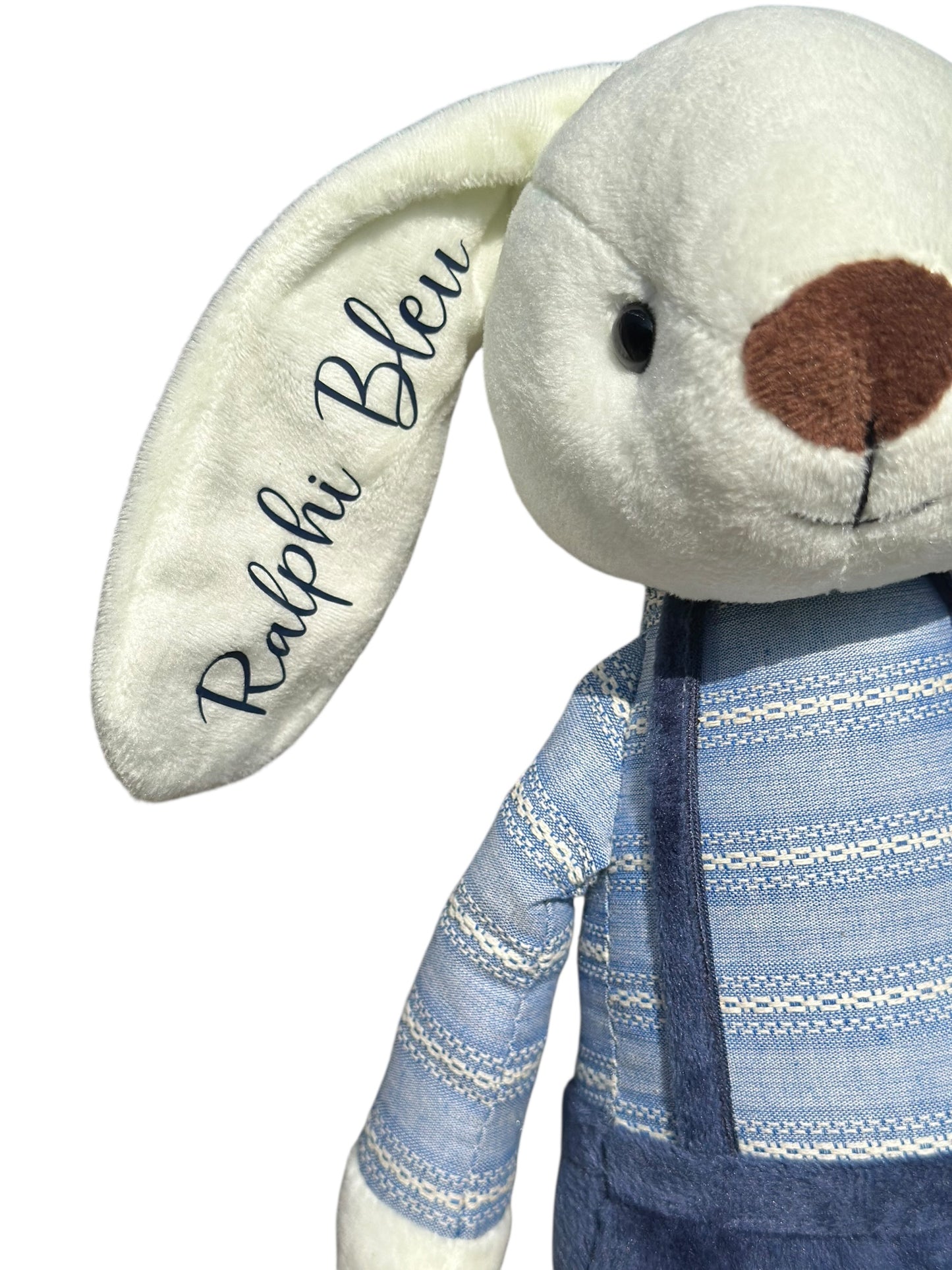 Personalised Navy blue Easter snugglebun bunny 40cm