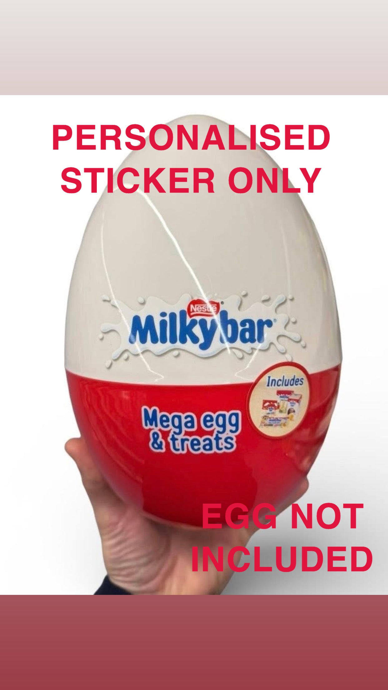 Personalised Matching Egg Sticker (14cm)
