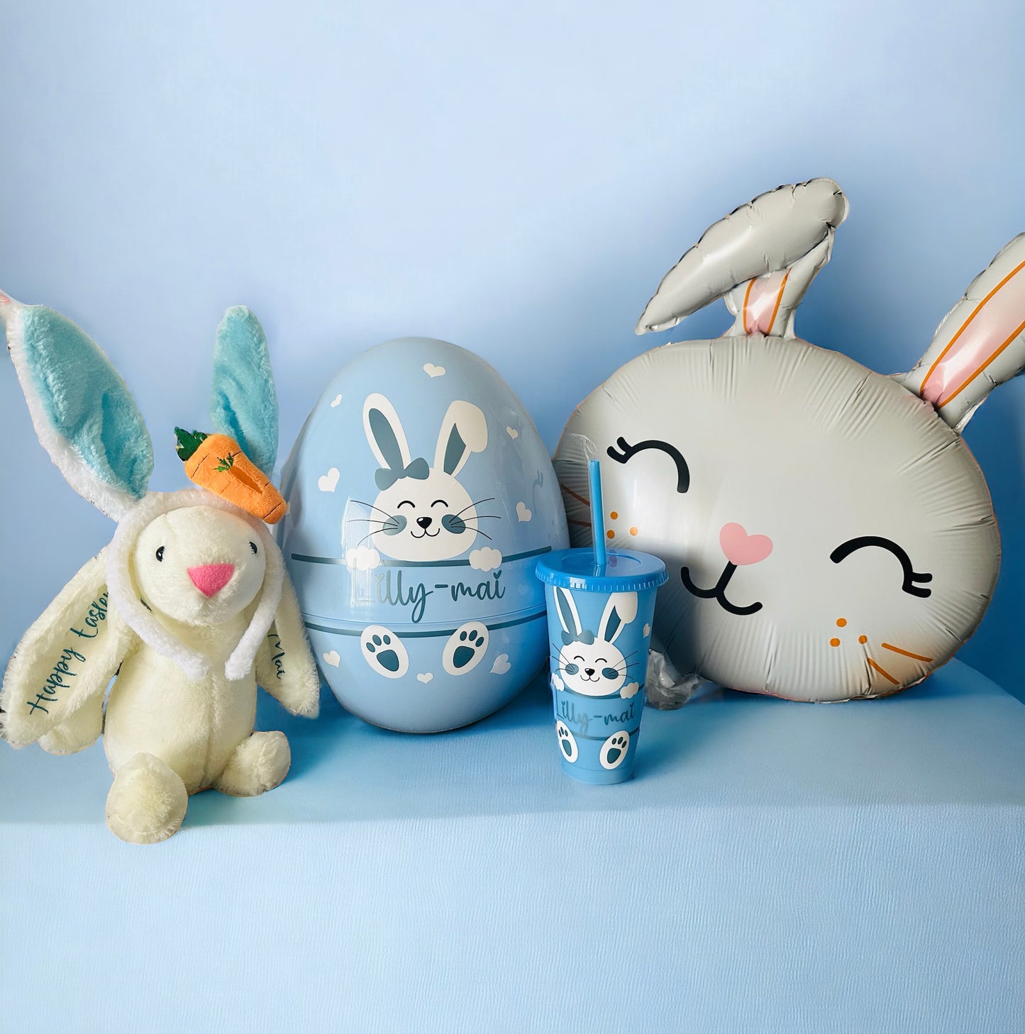 Personalised easter egg bundle gift set including gift wrapping