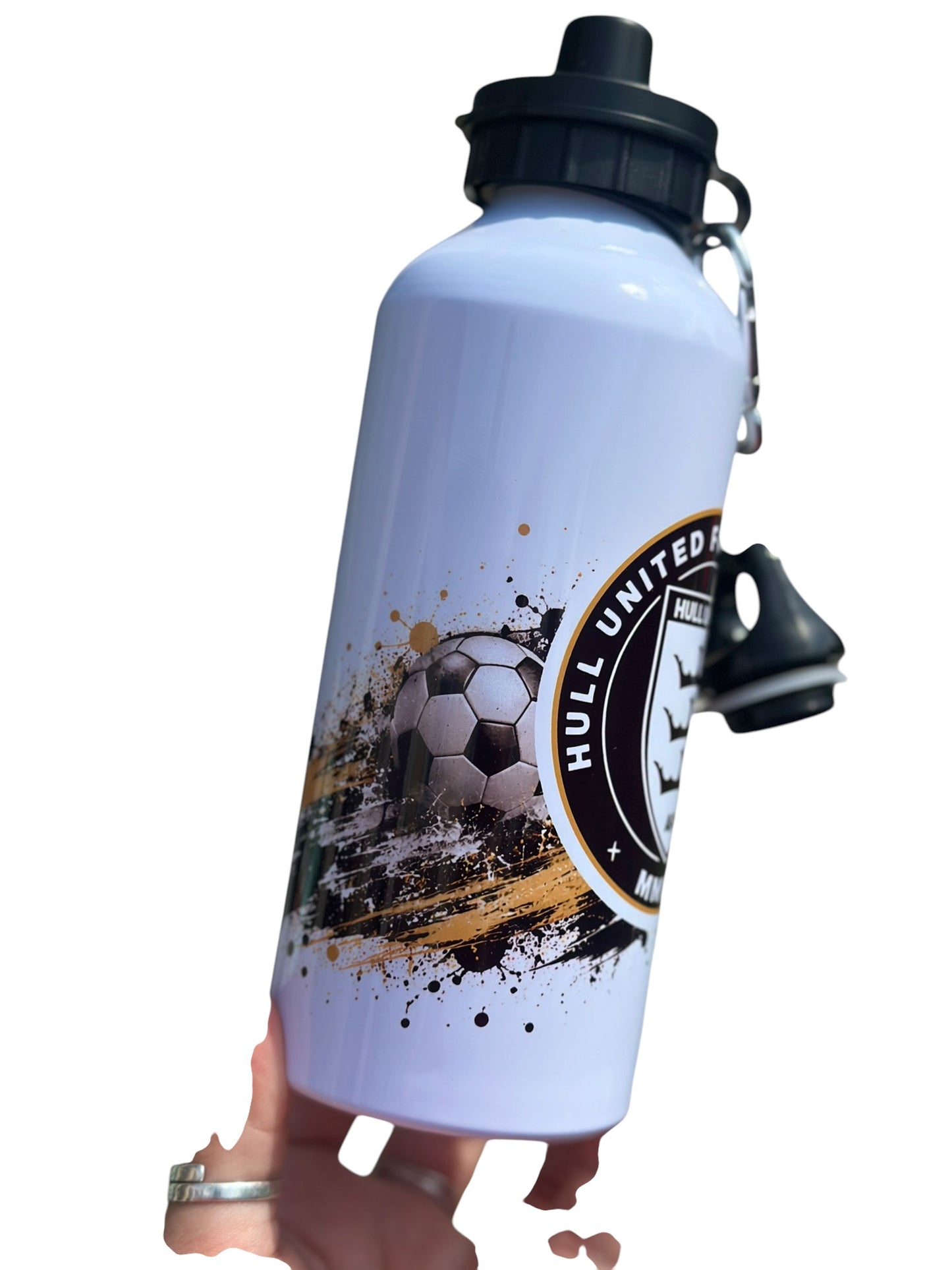 Custom Football Team Water Bottle | Personalised Sports Bottle | Football Fan Gift | Custom Team Logo Bottle | Kids Sports Water Bottle