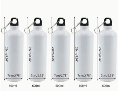 CAMPING HIKING THEME GIFT THERMAL WATER BOTTLE 600ML