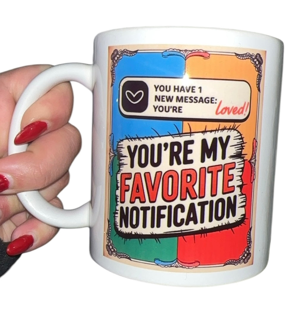 Vintage style novelty funny Valentine’s Day gift mug for partner husband wife