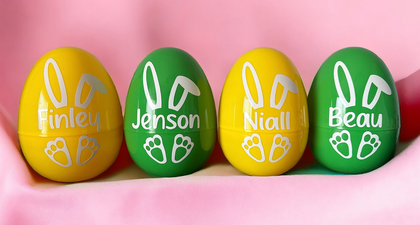 Small personalised fillable Easter egg
