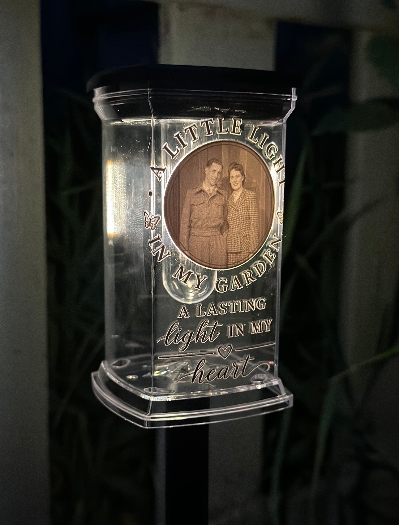 Personalised Memorial Solar Garden Light | Custom Photo Garden Stake | In Loving Memory Gift | Bereavement Memorial | Pet Memorial Garden Light