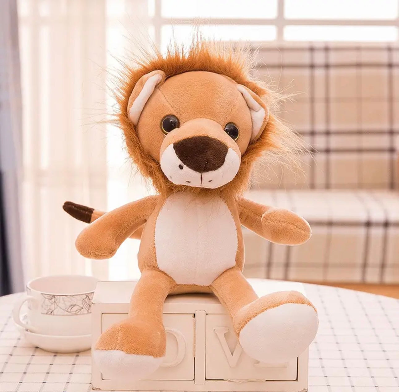 Soft plush safari themed animal toy