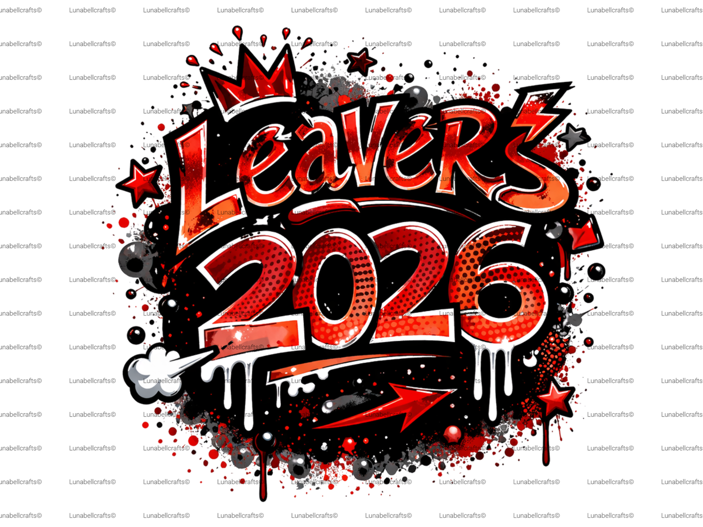 Leavers 2026 DTF Transfer, Graffiti School Leavers Shirt Print, Iron On Transfer 28cm, Year 6/11 Hoodie Design, Custom Leavers Top UK