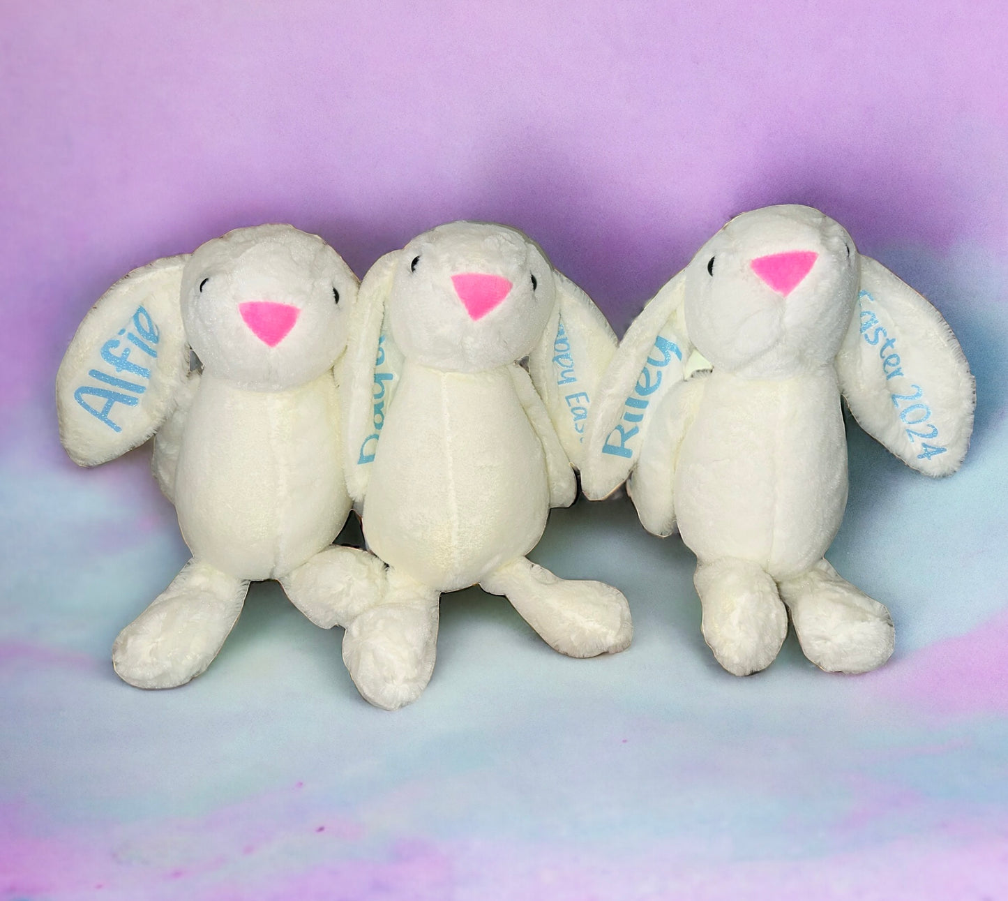 Soft cuddly personalised bunny 30cm