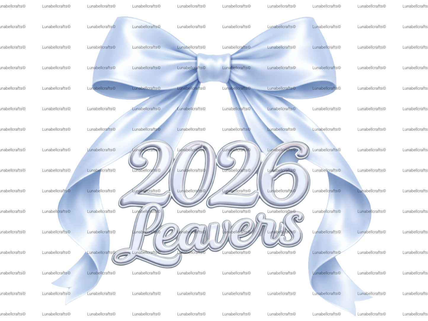 Leavers 2026 Bow DTF Transfer, Satin Ribbon School Leavers Design, Iron On Transfer 28cm, Girls Leavers Shirt Print, Hoodie DIY