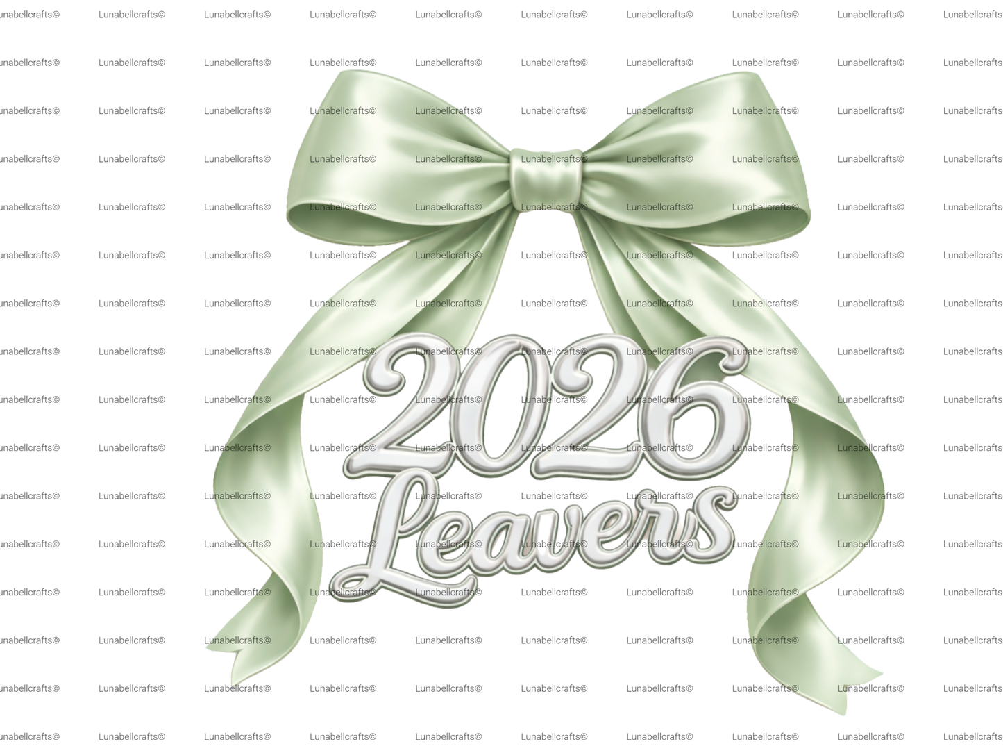 Leavers 2026 Bow DTF Transfer, Satin Ribbon School Leavers Design, Iron On Transfer 28cm, Girls Leavers Shirt Print, Hoodie DIY
