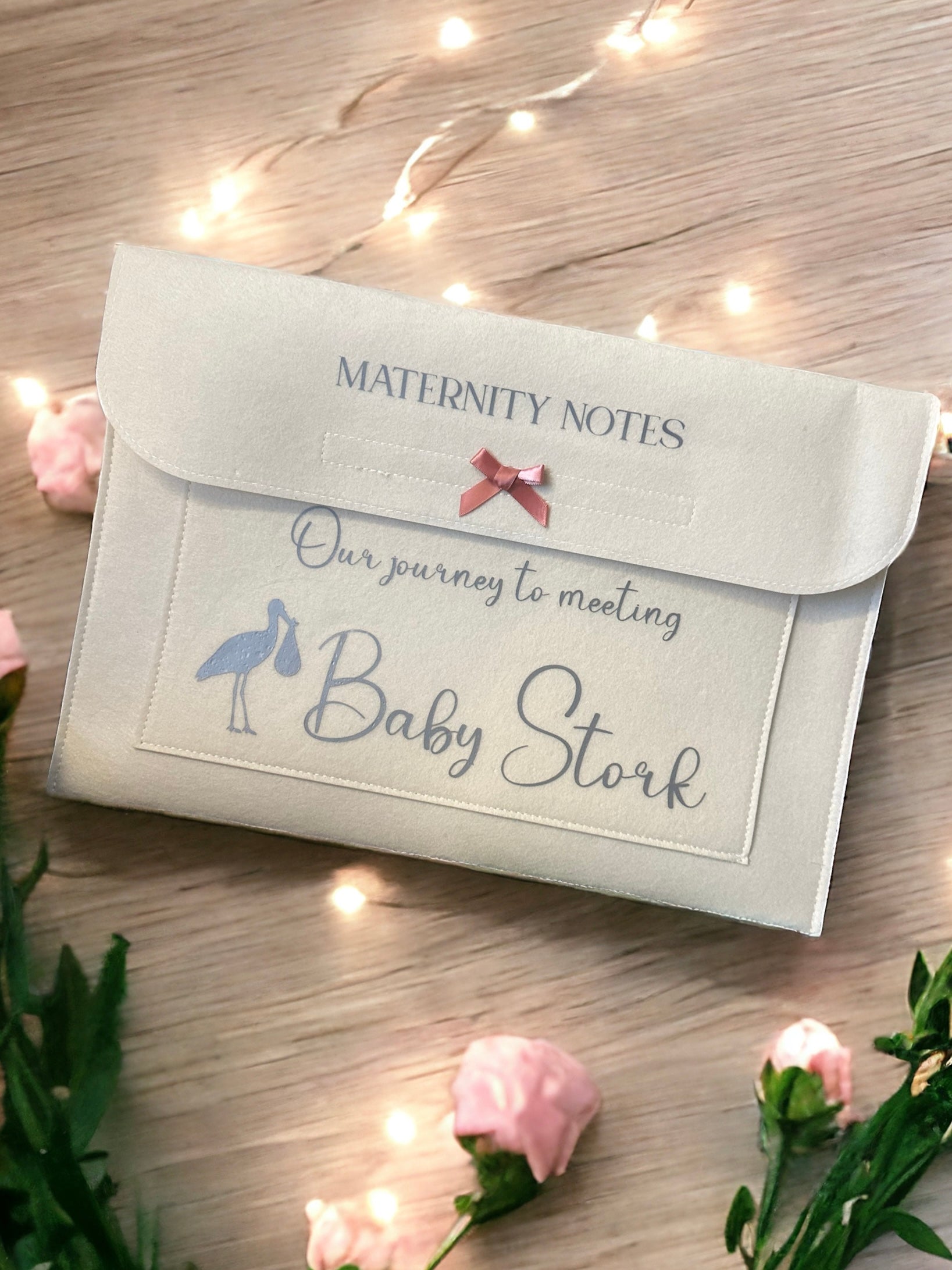 Personalised pregnancy/ maternity notes folder keepsake for A4 size do ...