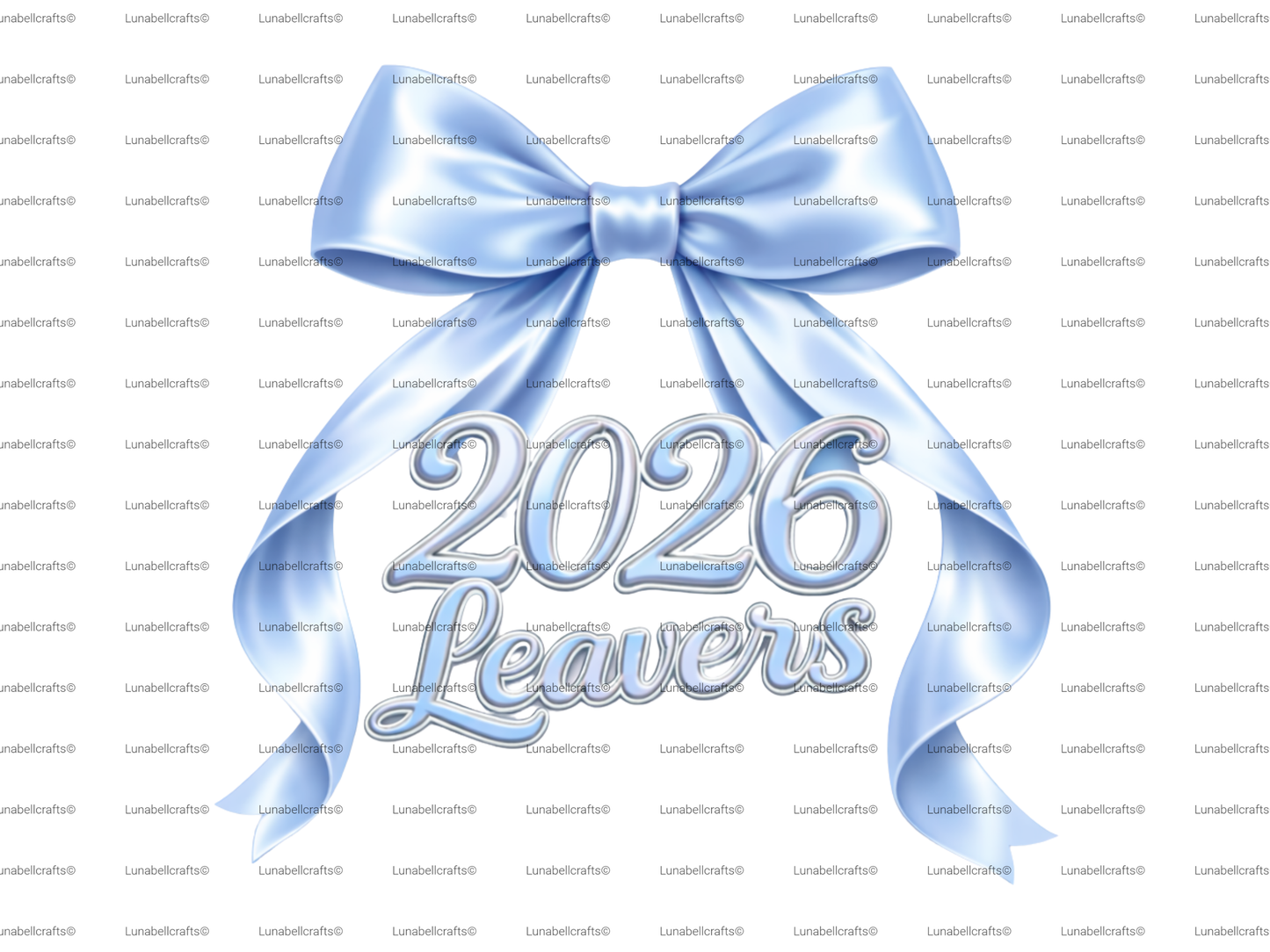 Leavers 2026 Bow DTF Transfer, Satin Ribbon School Leavers Design, Iron On Transfer 28cm, Girls Leavers Shirt Print, Hoodie DIY