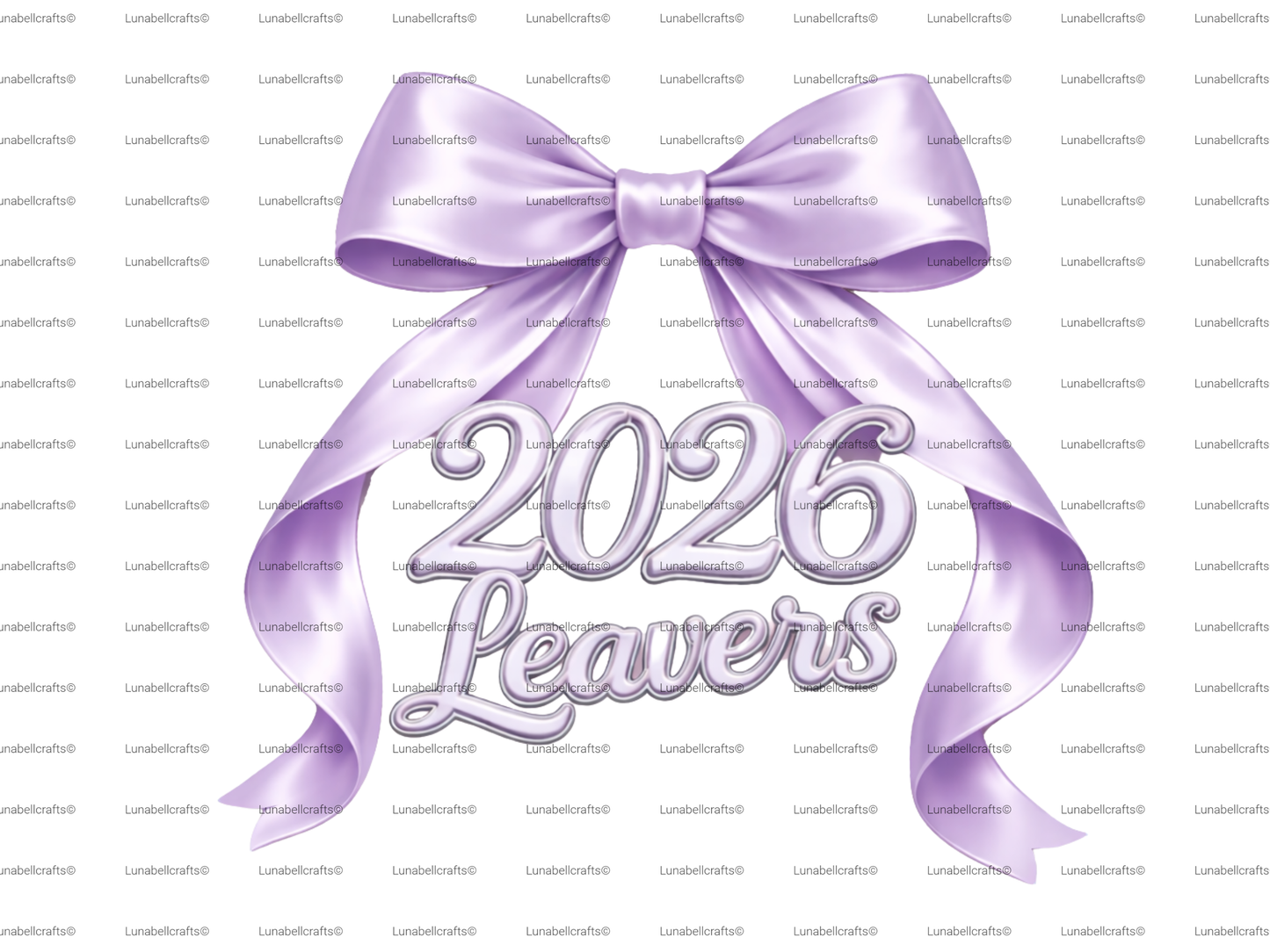 Leavers 2026 Bow DTF Transfer, Satin Ribbon School Leavers Design, Iron On Transfer 28cm, Girls Leavers Shirt Print, Hoodie DIY