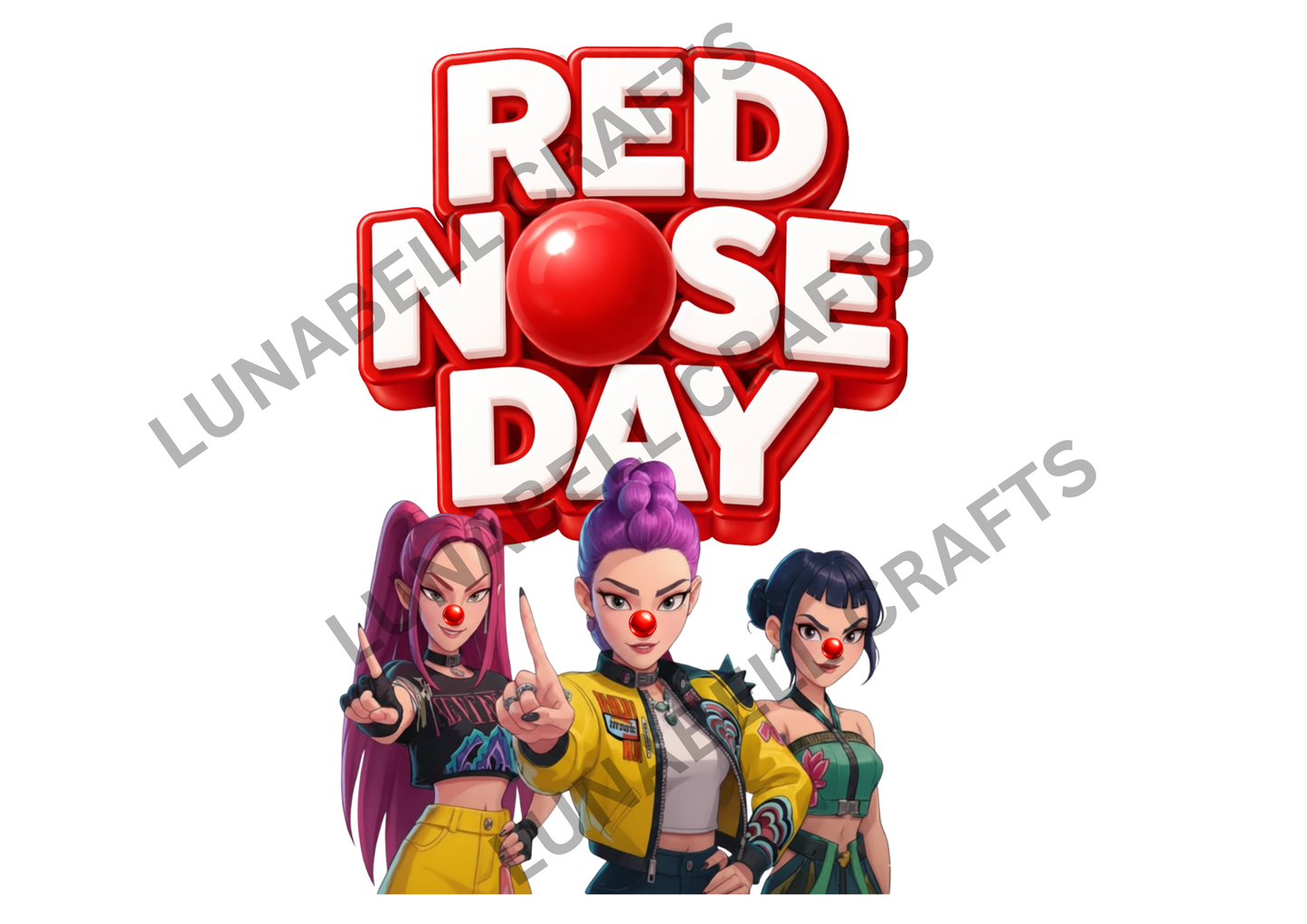 Kids character Red Nose Day Tshirt