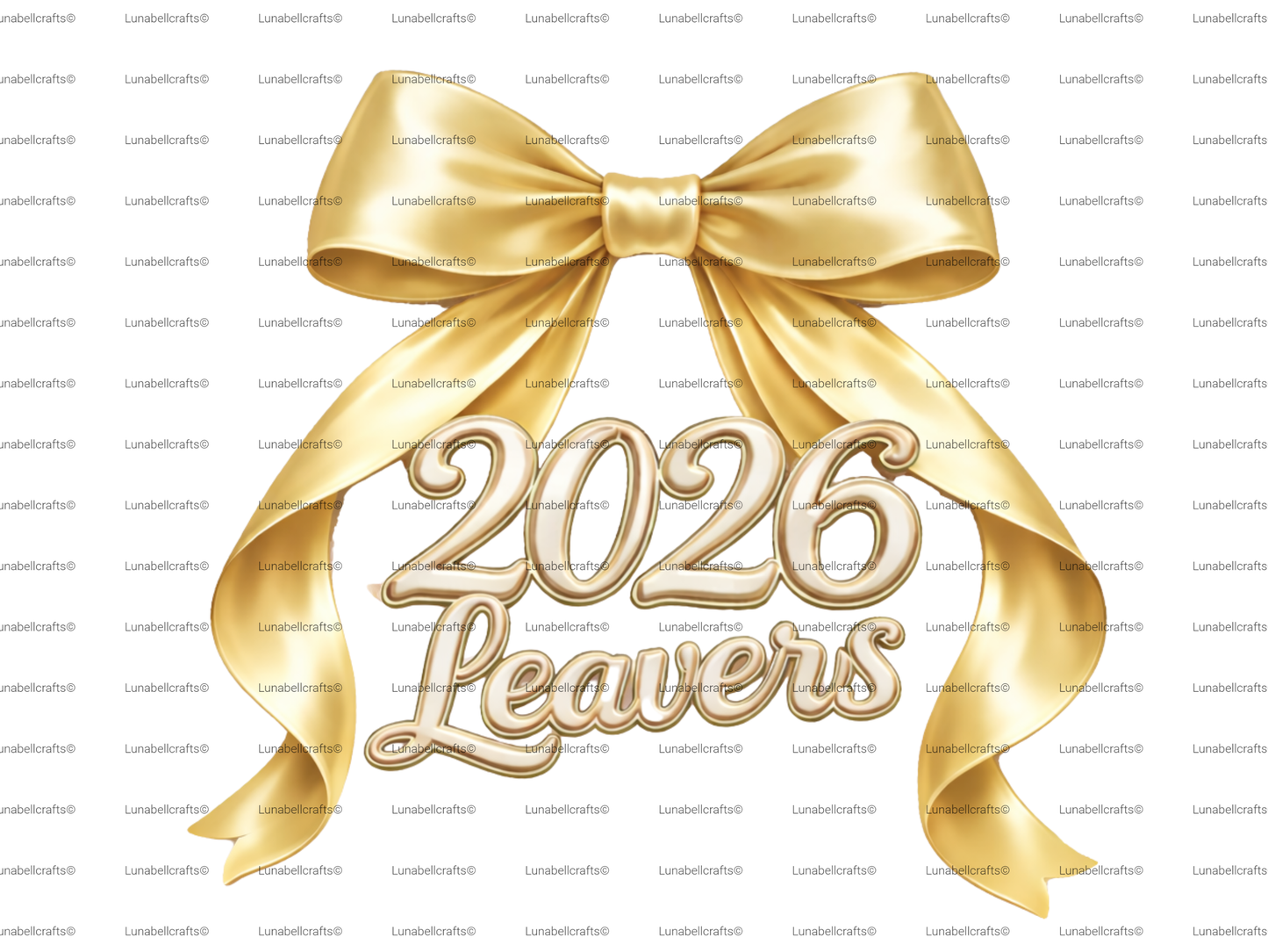 Leavers 2026 Bow DTF Transfer, Satin Ribbon School Leavers Design, Iron On Transfer 28cm, Girls Leavers Shirt Print, Hoodie DIY
