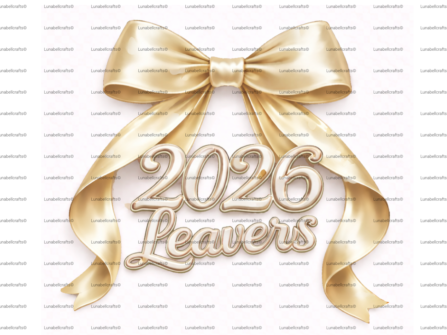 Leavers 2026 Bow DTF Transfer, Satin Ribbon School Leavers Design, Iron On Transfer 28cm, Girls Leavers Shirt Print, Hoodie DIY