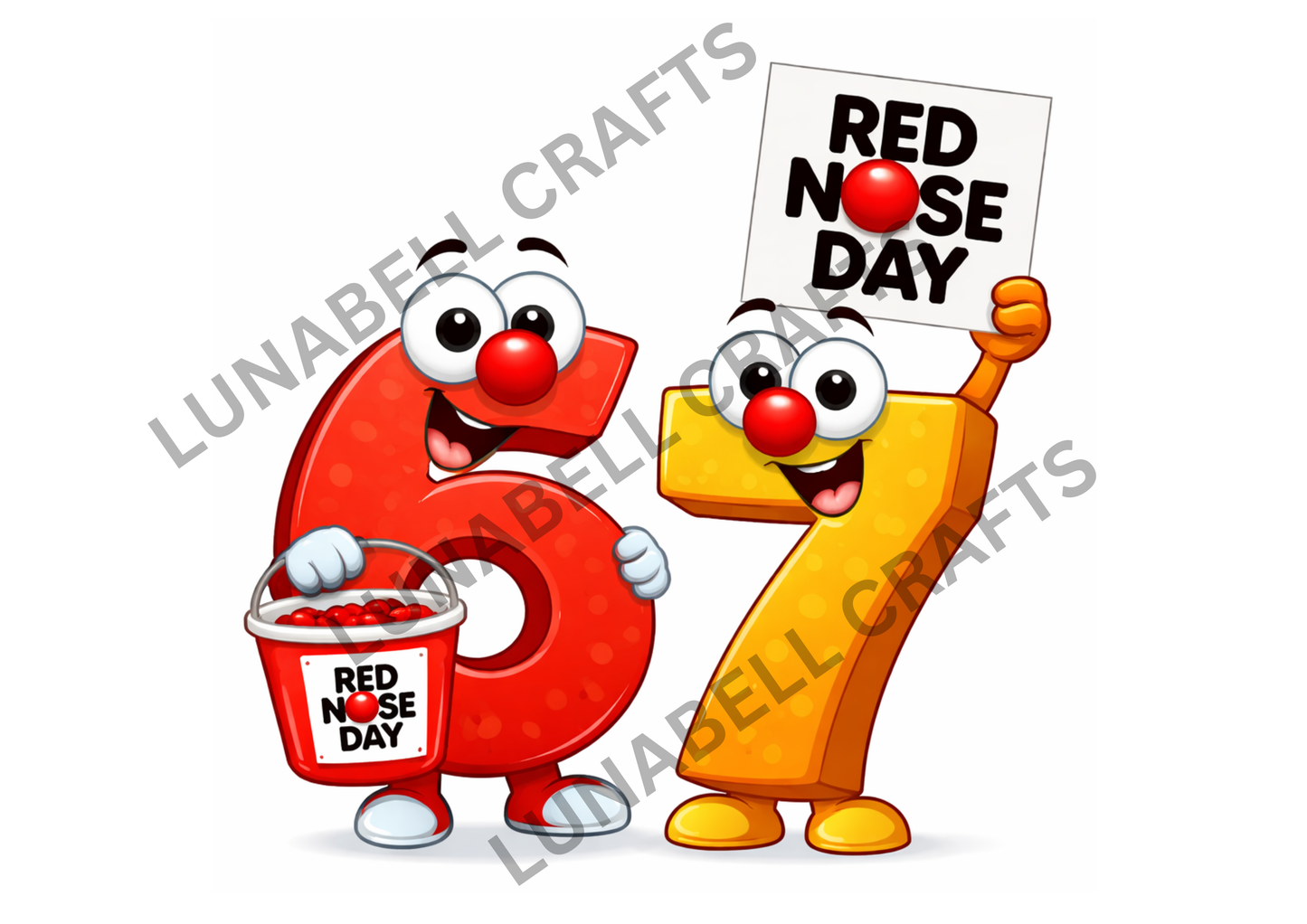 Kids character Red Nose Day Tshirt