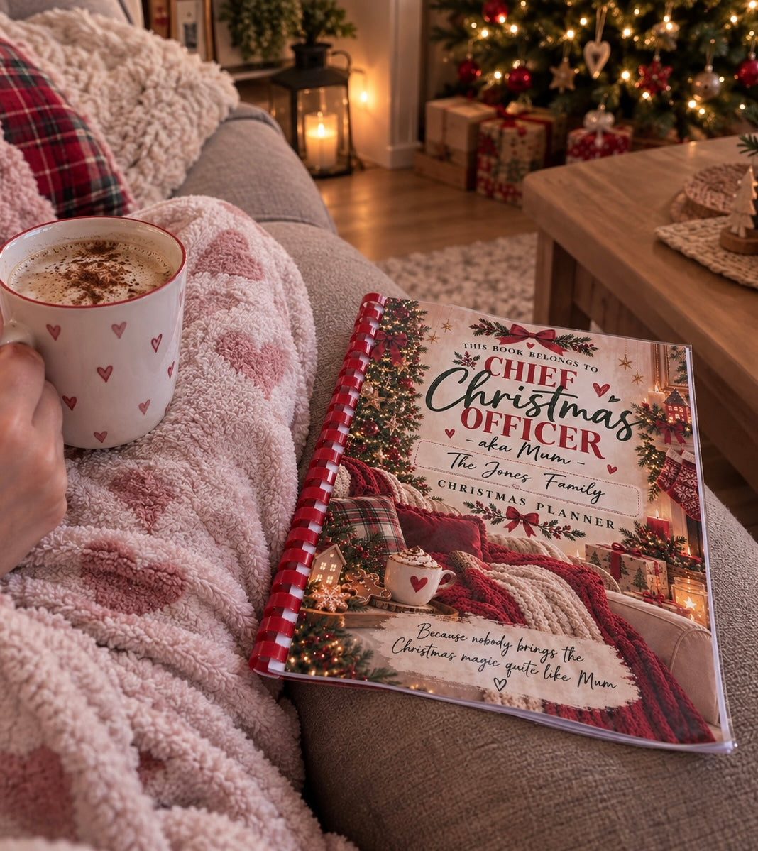 Personalised Mum’s Christmas Planner Binder – 13 page christmas organiser