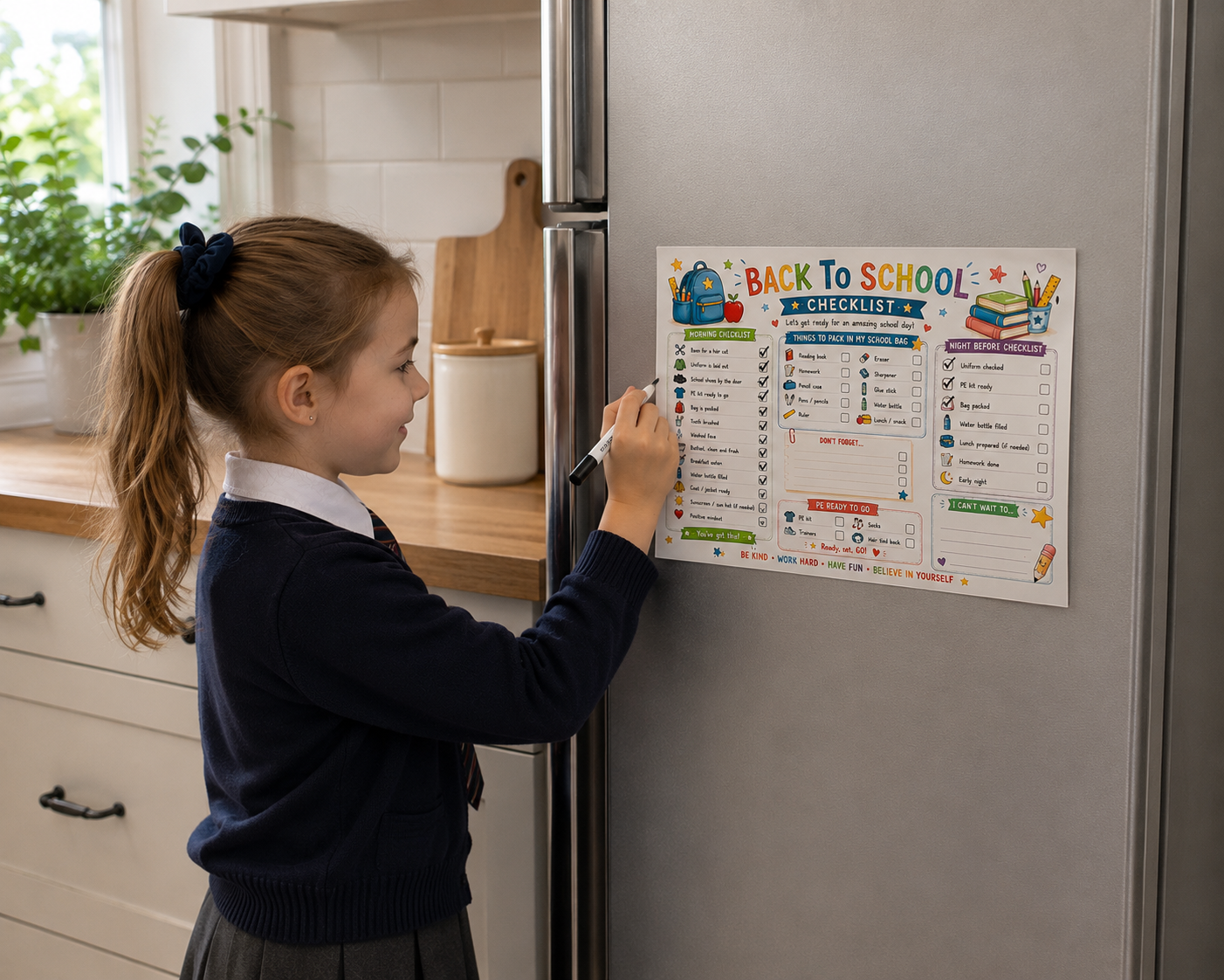 Kids Independence Charts | Reusable Laminated Routine & Responsibility Checklists