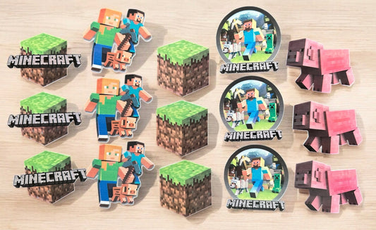 MINECRAFT CUPCAKE TOPPERS