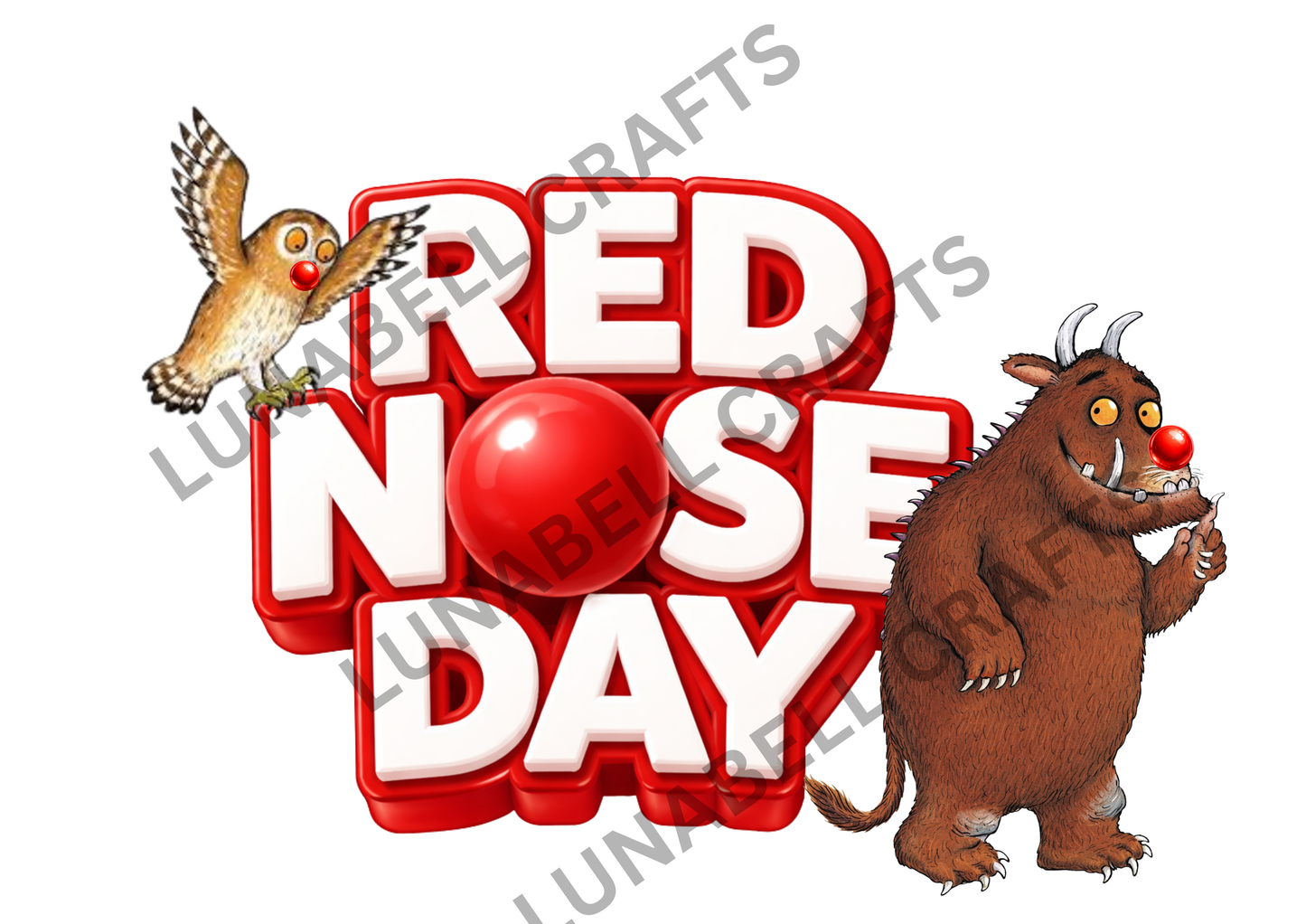 Kids character Red Nose Day Tshirt