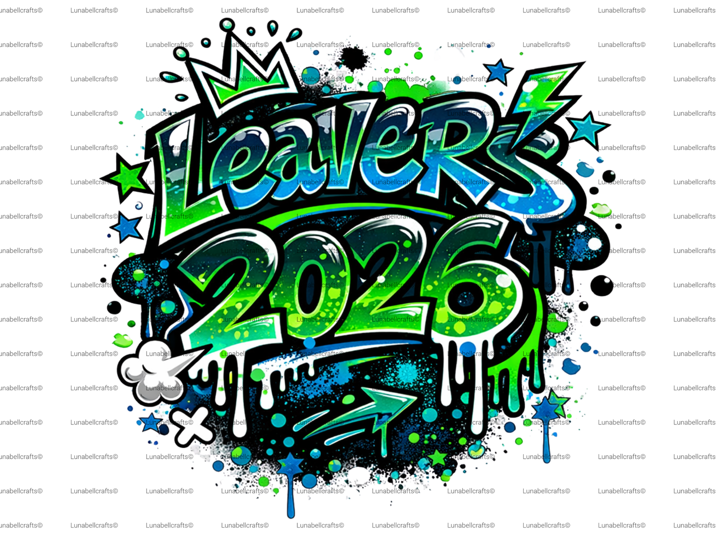 Leavers 2026 DTF Transfer, Graffiti School Leavers Shirt Print, Iron On Transfer 28cm, Year 6/11 Hoodie Design, Custom Leavers Top UK