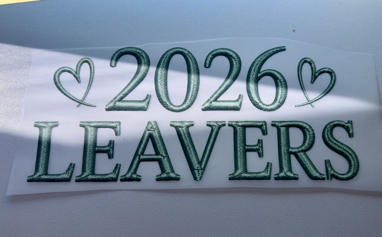 School Leavers 2026 DIY DTF Iron On Transfer | Pay What You Want