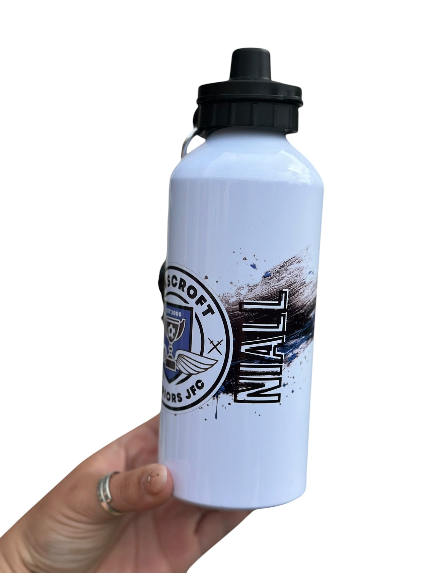 Custom Football Team Water Bottle | Personalised Sports Bottle | Football Fan Gift | Custom Team Logo Bottle | Kids Sports Water Bottle