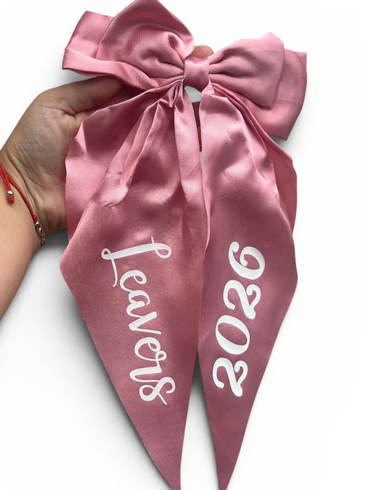 Large 40cm school leavers clip in hair bow