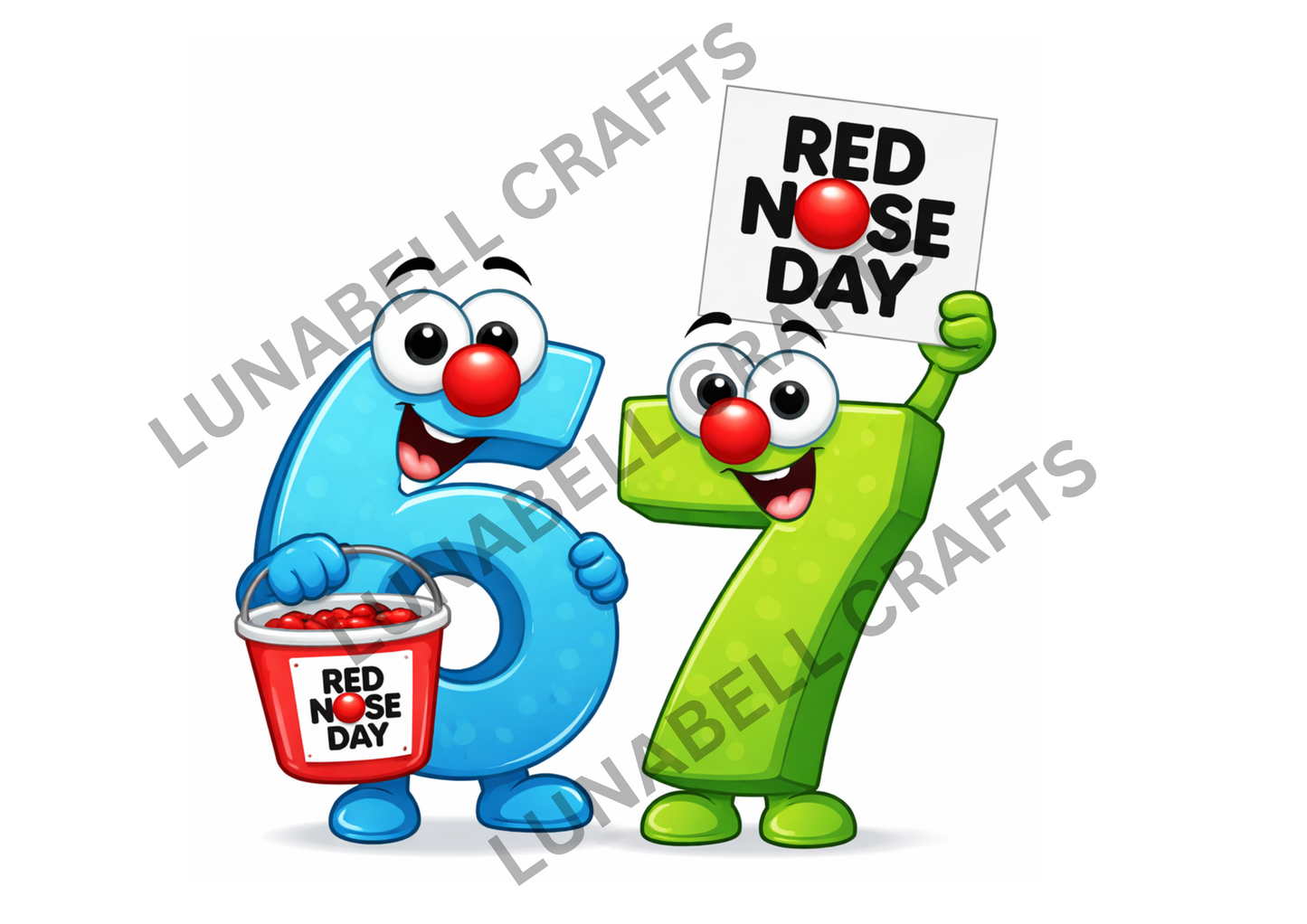 Kids character Red Nose Day Tshirt