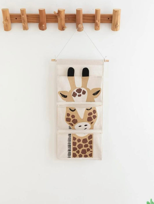 Safari jungle theme giraffe style hanging storage caddy