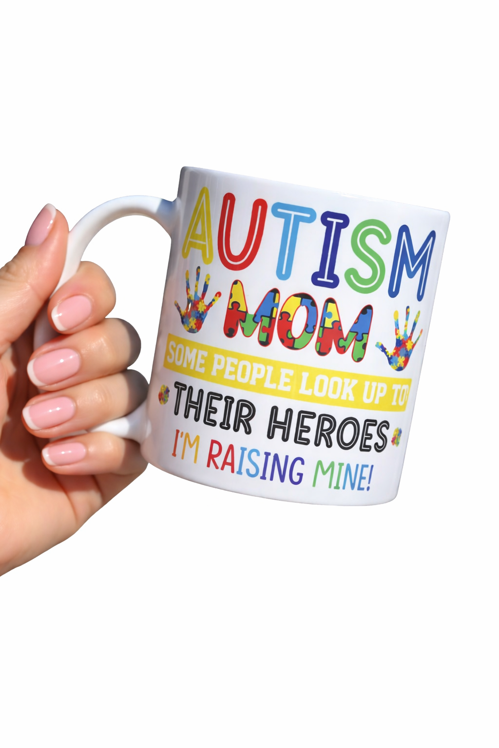 Autism Mom Mug | Special Needs Mum Gift | 11oz Coffee Mug | Autism Awareness Gift | double sided Photo Mug | Personalised Mum Gift 🧩 🌈