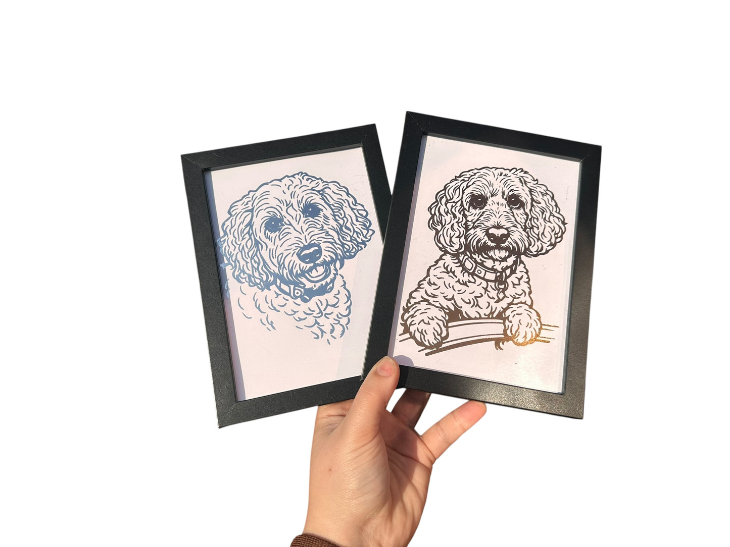 Custom foiled pet portrait A5 or A4 (print only)