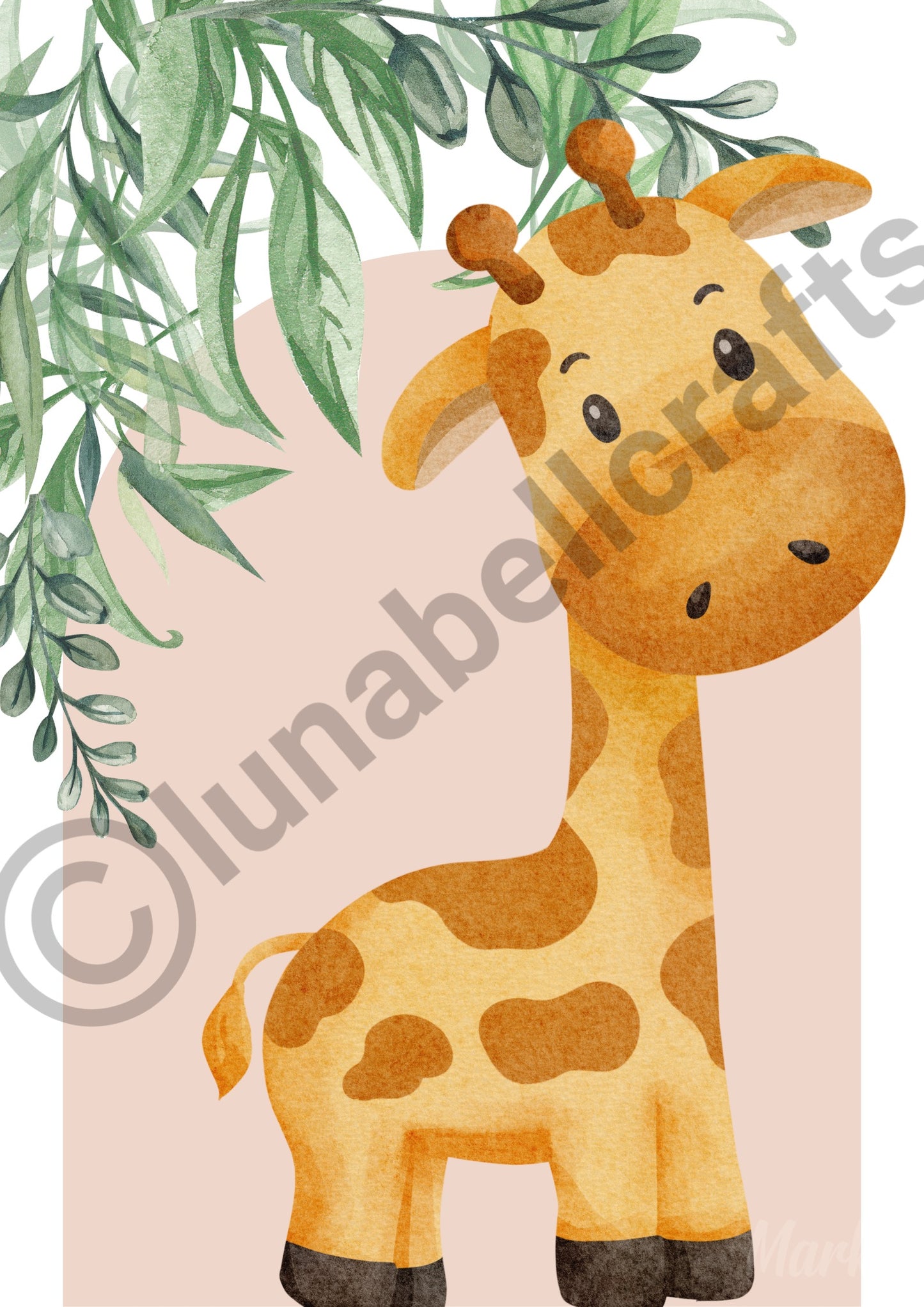 Jungle Safari animals unframed high quality A4 print