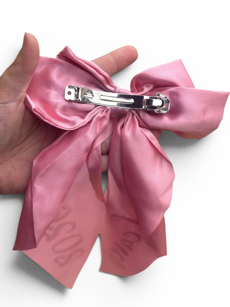 Large 40cm school leavers clip in hair bow