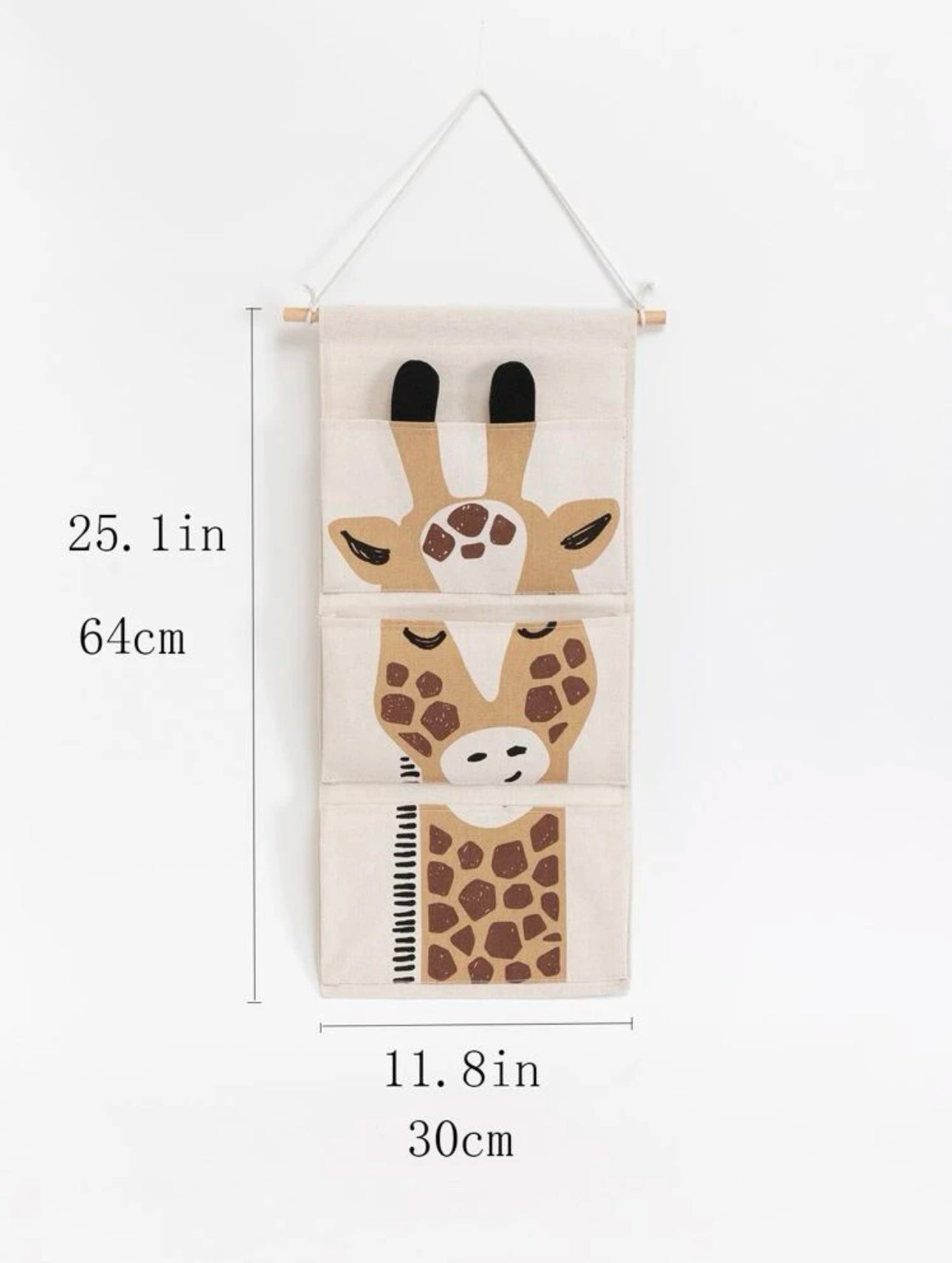 Safari jungle theme giraffe style hanging storage caddy