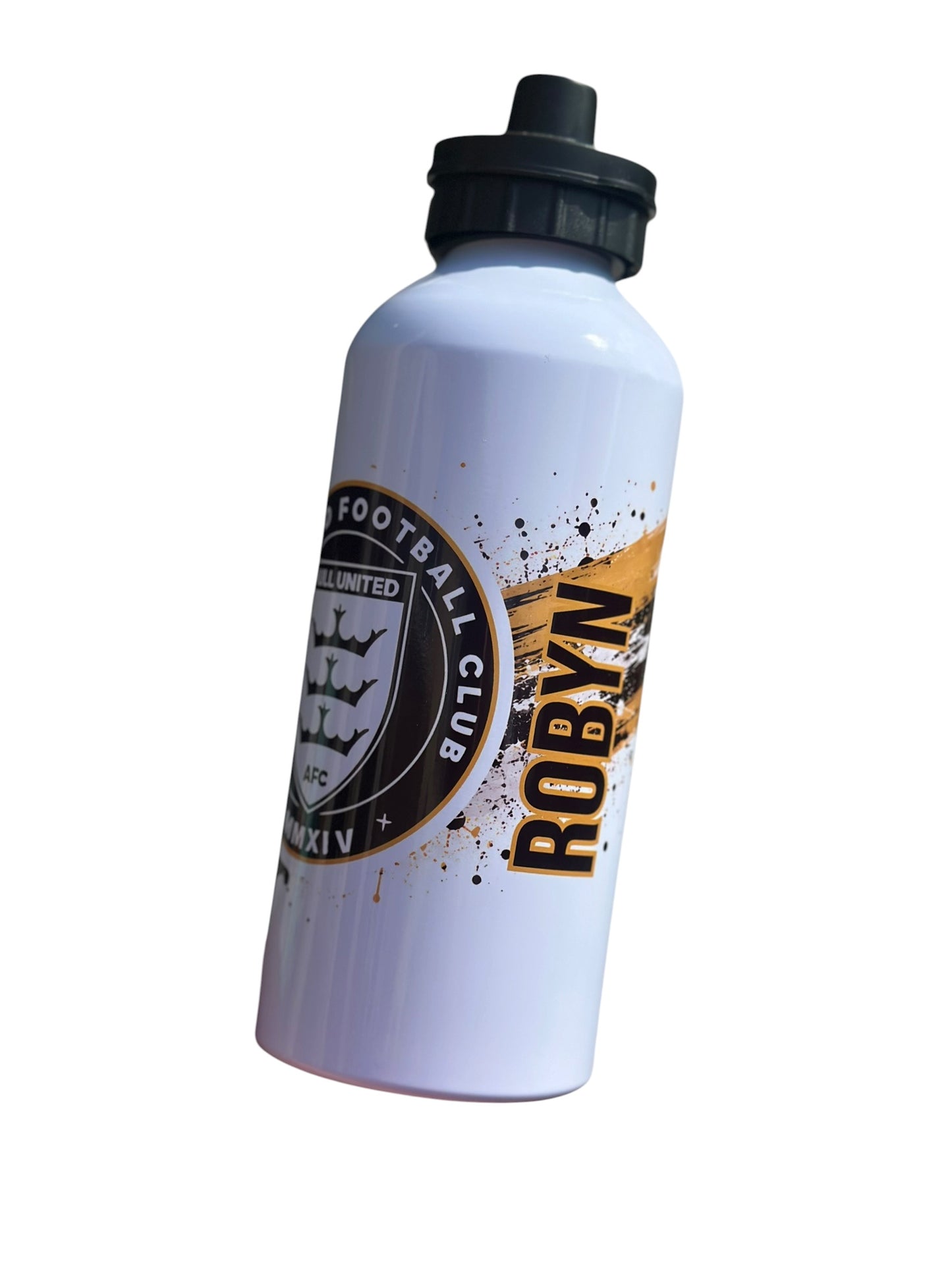 Custom Football Team Water Bottle | Personalised Sports Bottle | Football Fan Gift | Custom Team Logo Bottle | Kids Sports Water Bottle