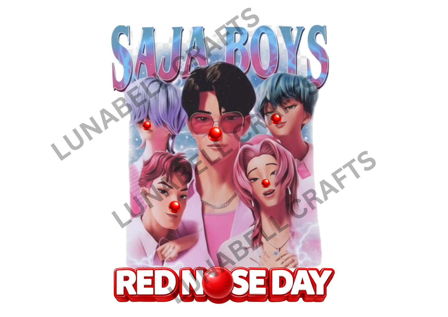 Kids character Red Nose Day Tshirt