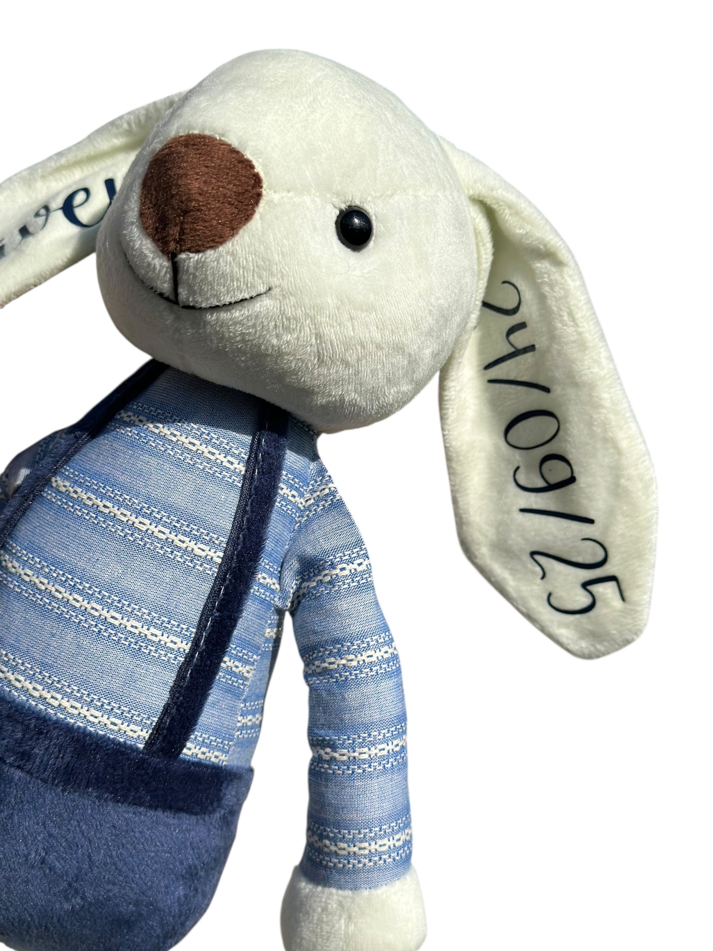Personalised Navy blue Easter snugglebun bunny 40cm