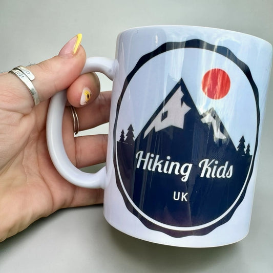 Hiking kids mug / 11oz small business branded mugs