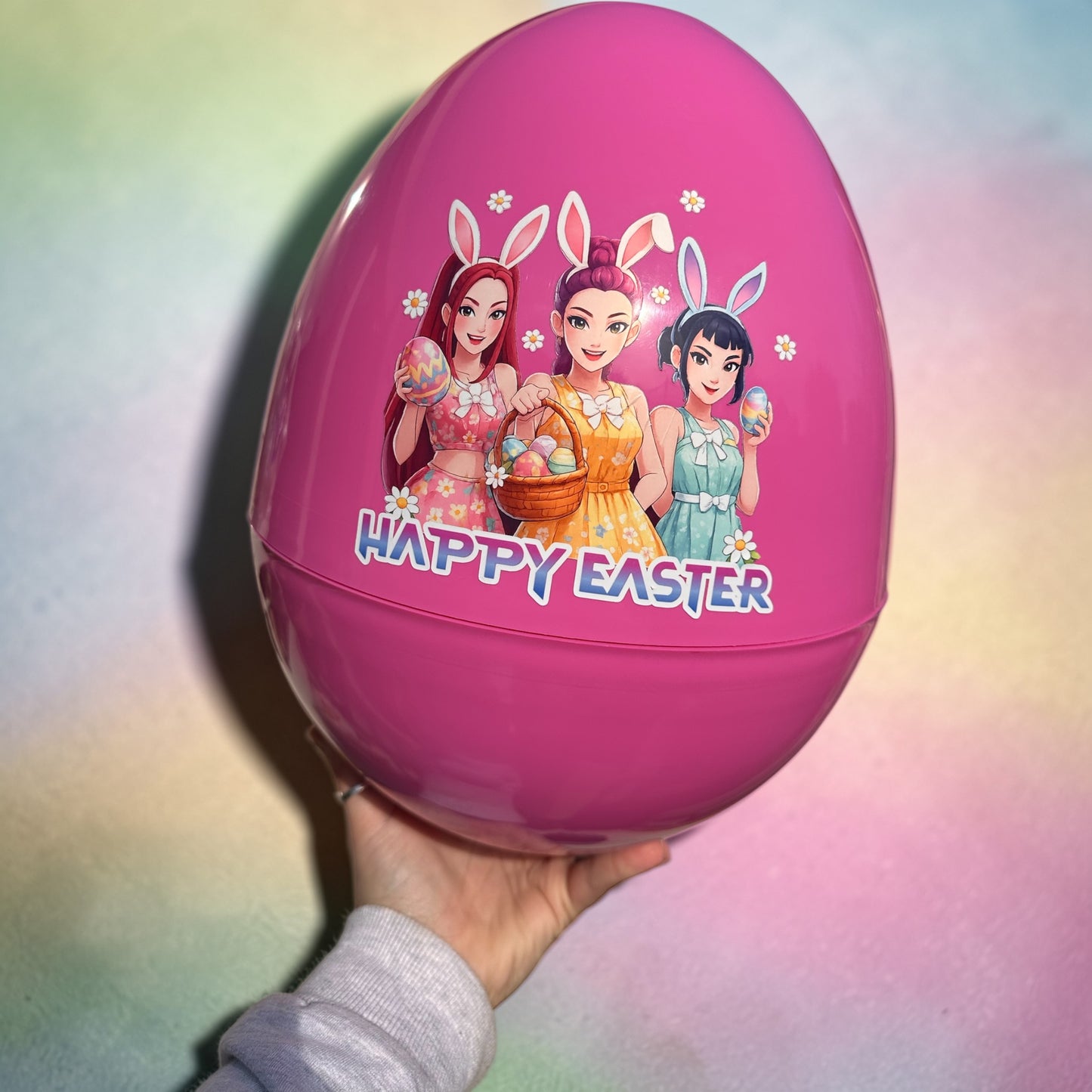 GIANT Personalised 14 inch KPOP theme fillable plastic egg
