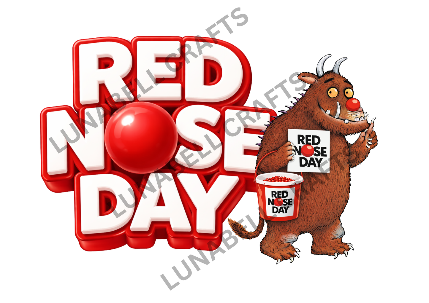 Kids character Red Nose Day Tshirt