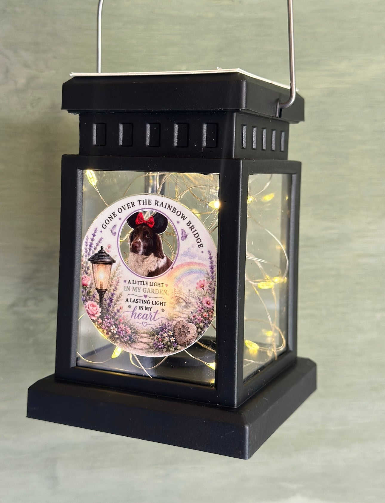 Personalised Memorial Solar Garden Light | Custom Photo Garden Stake | In Loving Memory Gift | Bereavement Memorial | Pet Memorial Garden Light