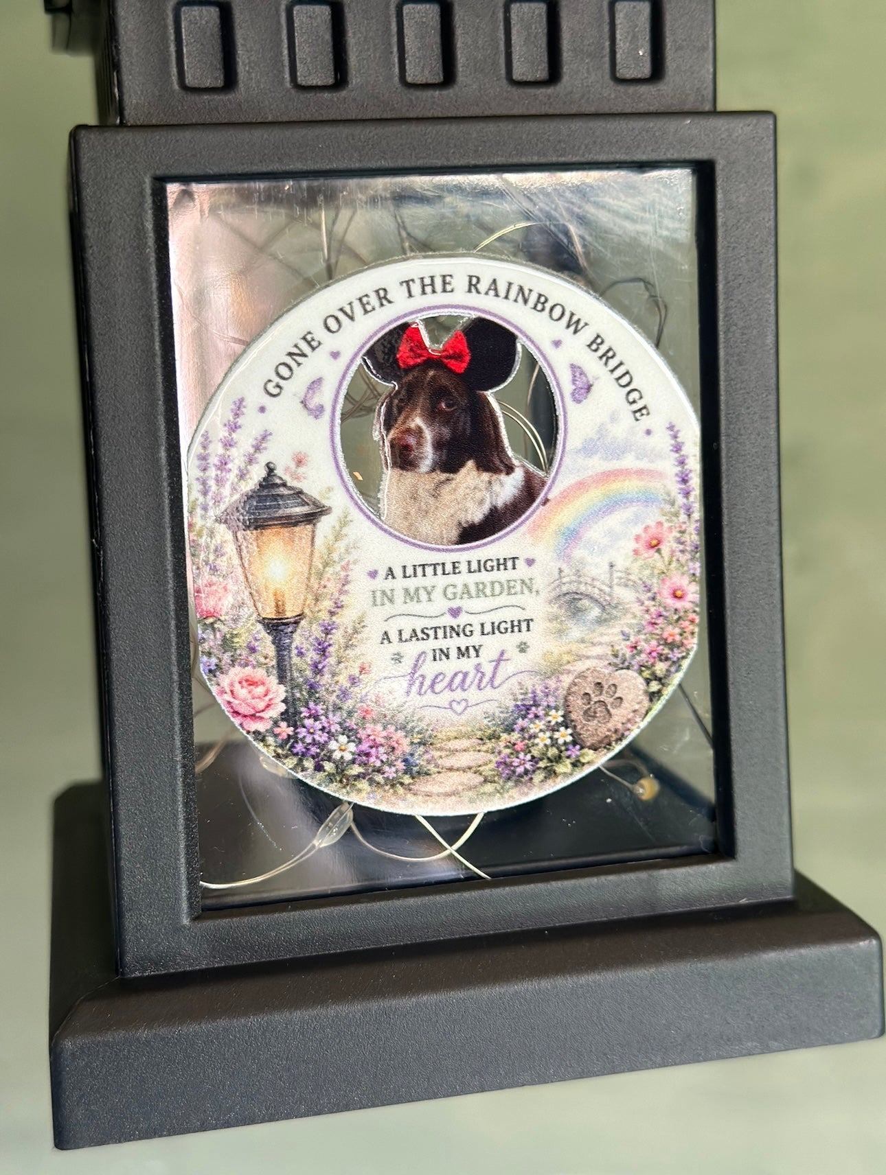 Personalised Memorial Solar Garden Light | Custom Photo Garden Stake | In Loving Memory Gift | Bereavement Memorial | Pet Memorial Garden Light