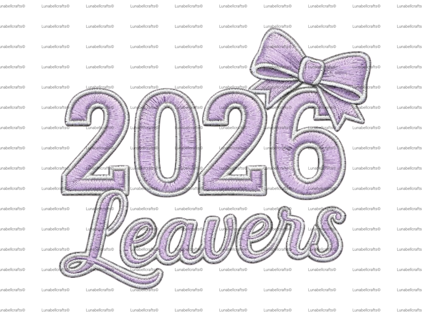 Leavers 2026 DTF Transfer, Embroidery style School Leavers Shirt Print, Iron On Transfer 28cm, Year 6/11 Hoodie Design, Custom Leavers Top UK