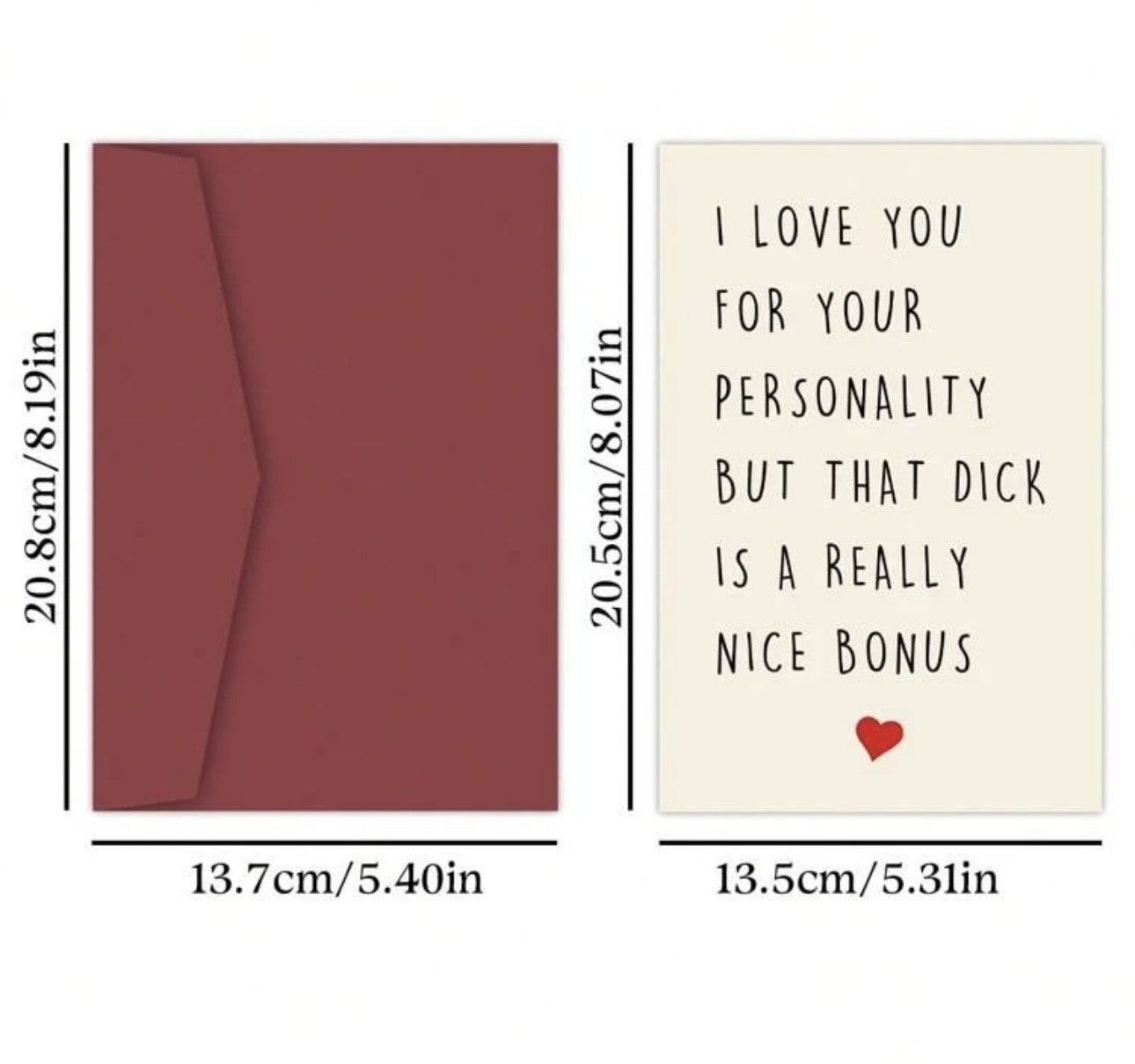 Valentines cards - cheeky naughty funny rude cards for couples gifts