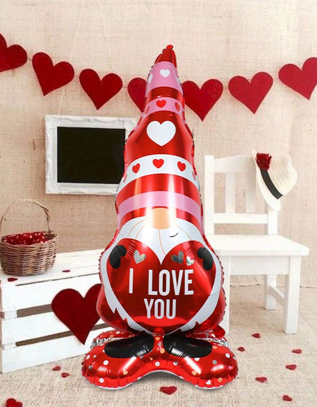 Giant valentines foil balloons