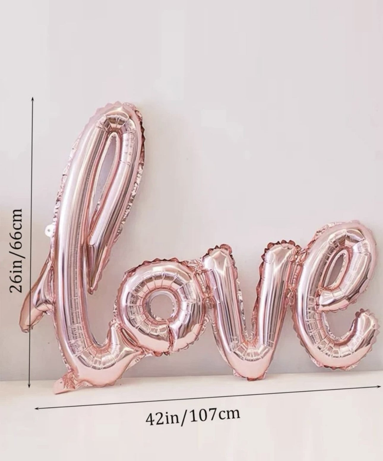 Giant valentines foil balloons