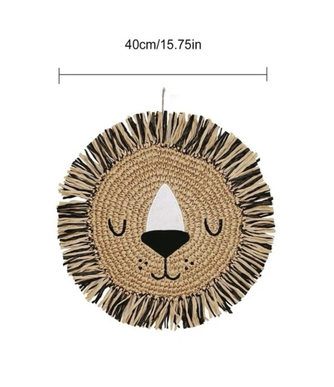 Lion head wall hanging safari nursery decor