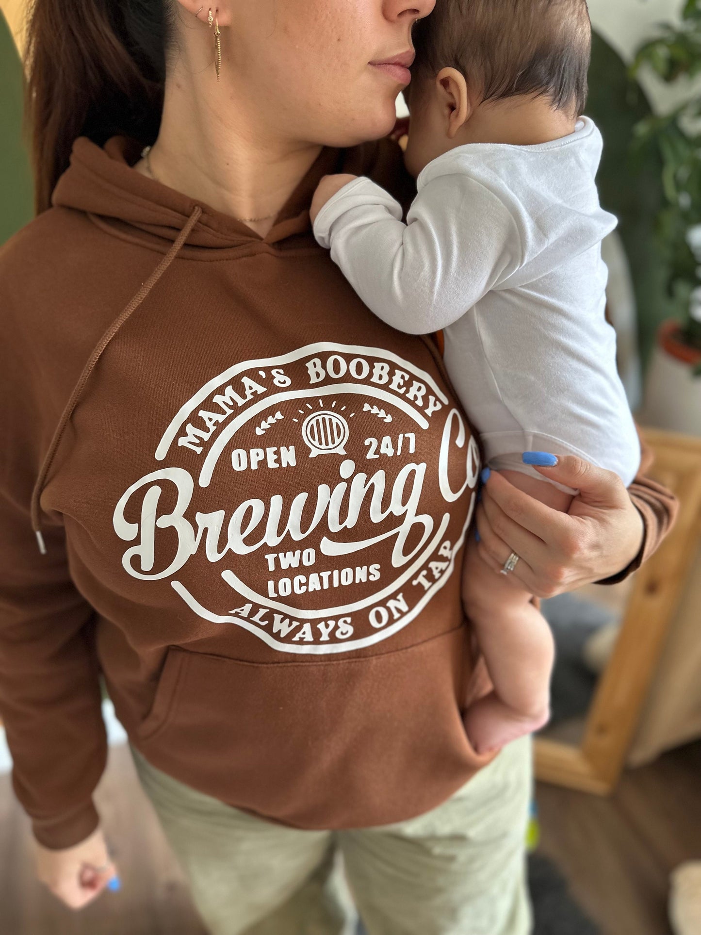 Mamas boobery hoodie gift for breastfeeding mum mummy mom